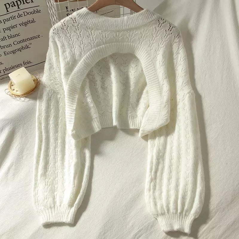 "VINTAGE CHIC" CROPPED SWEATER