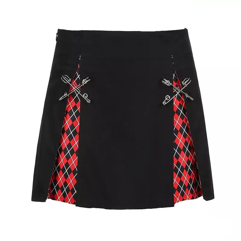 "ARGYLE PEEK" SKIRT