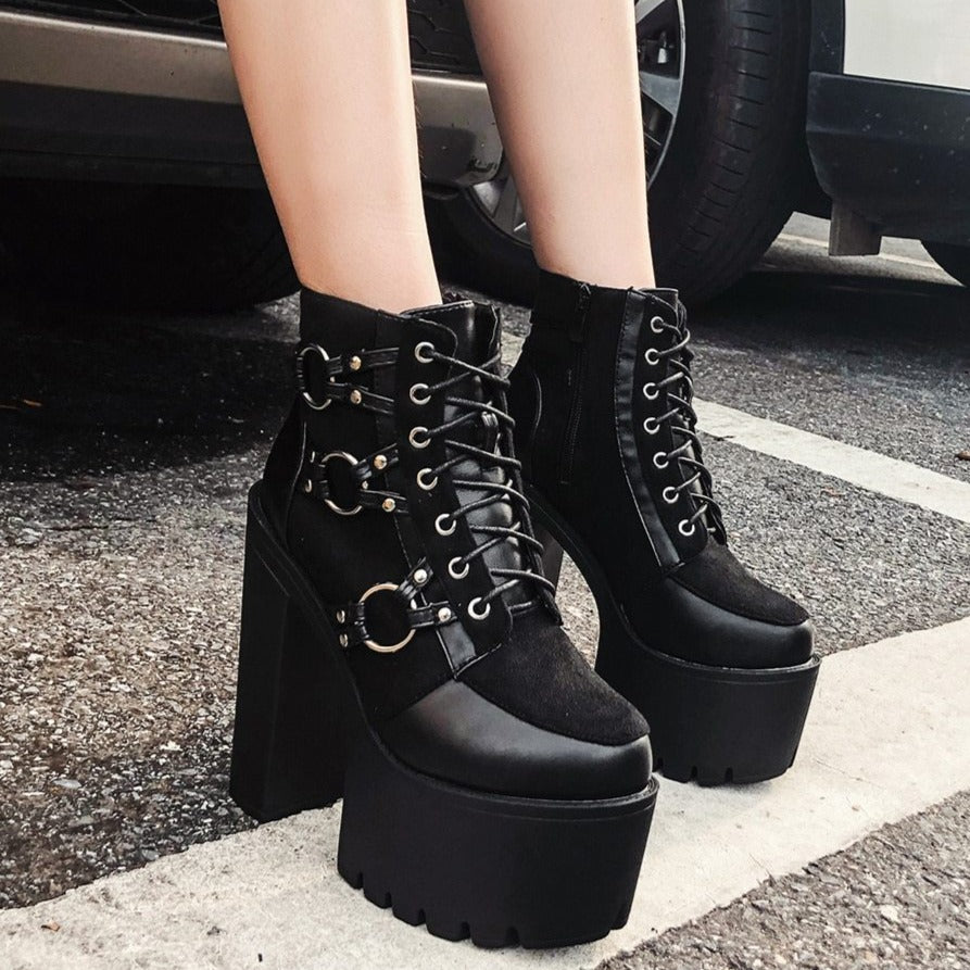 "TRIXIE" PLATFORM HEELS