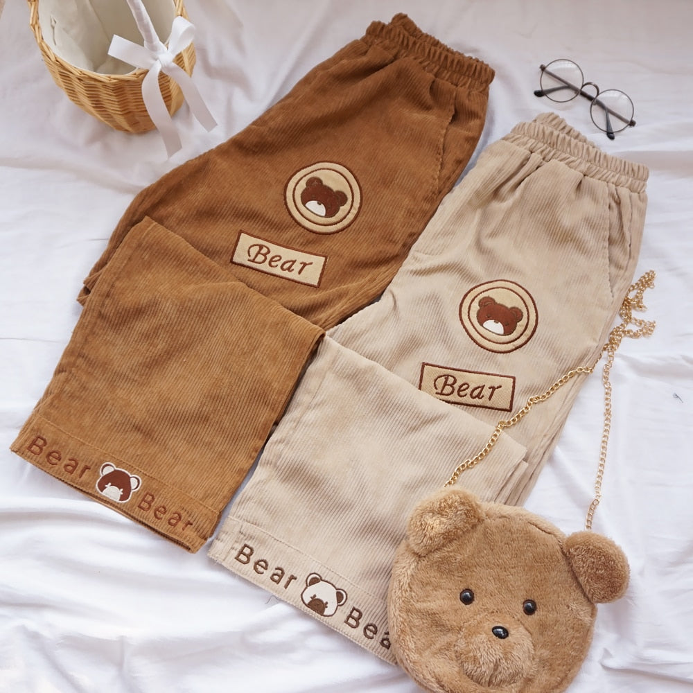 "CORDUROY BEAR" TROUSERS