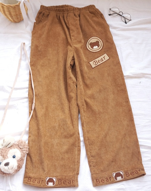 "CORDUROY BEAR" TROUSERS
