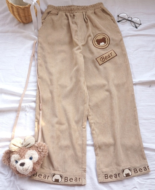 "CORDUROY BEAR" TROUSERS
