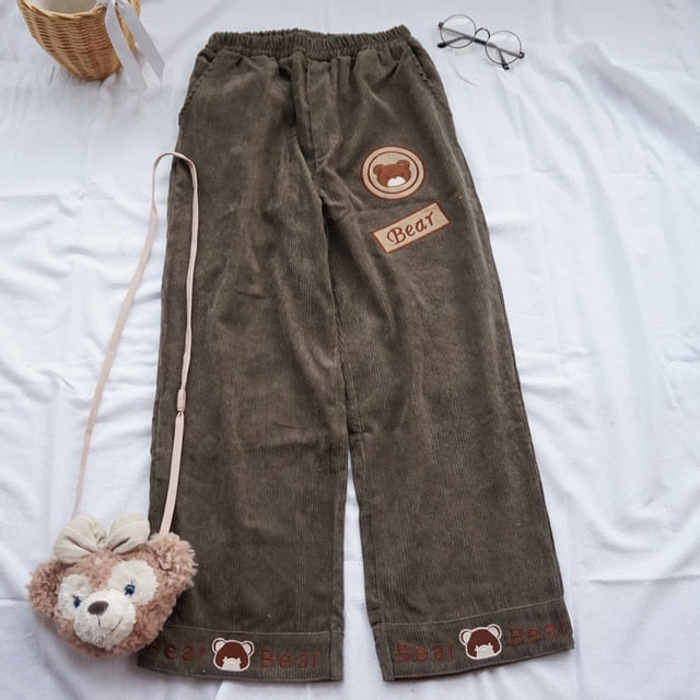 "CORDUROY BEAR" TROUSERS