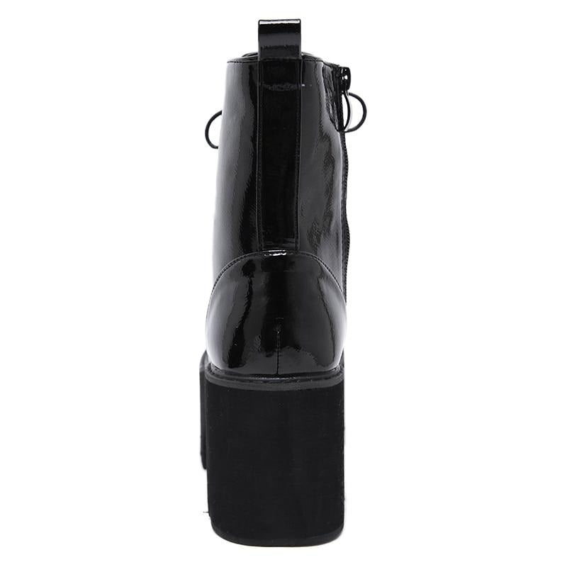 "BLAKE" LEATHER PLATFORM BOOTS