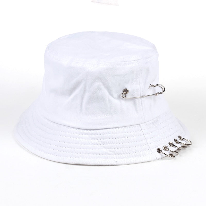 "PIERCED" BUCKET HAT