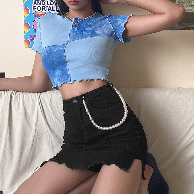 "PATCHWORK" CROP TOP