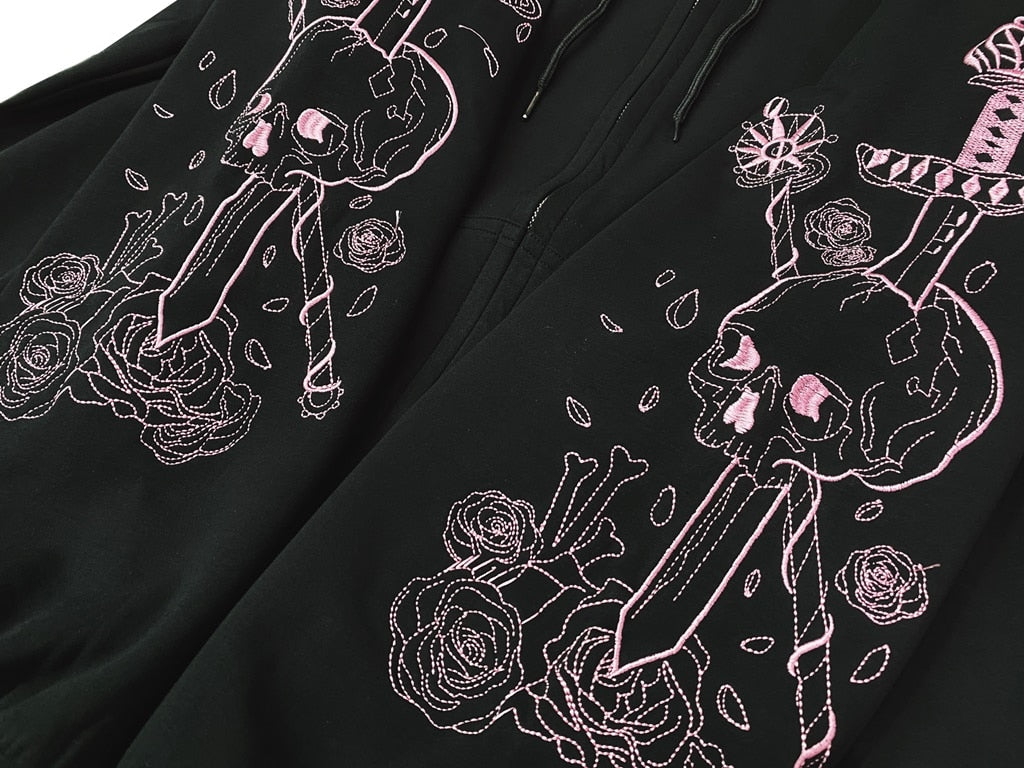 "LETHAL PINK" ZIP UP HOODIE