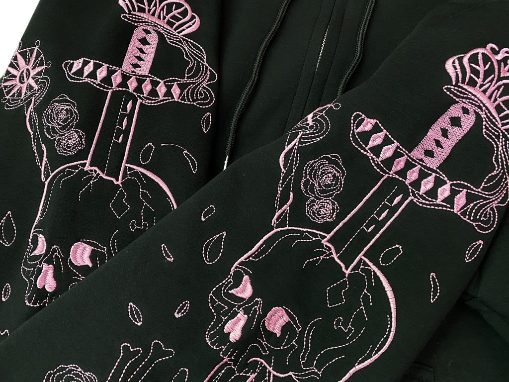 "LETHAL PINK" ZIP UP HOODIE