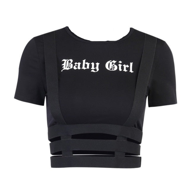 "BABYGIRL" CROP TOP