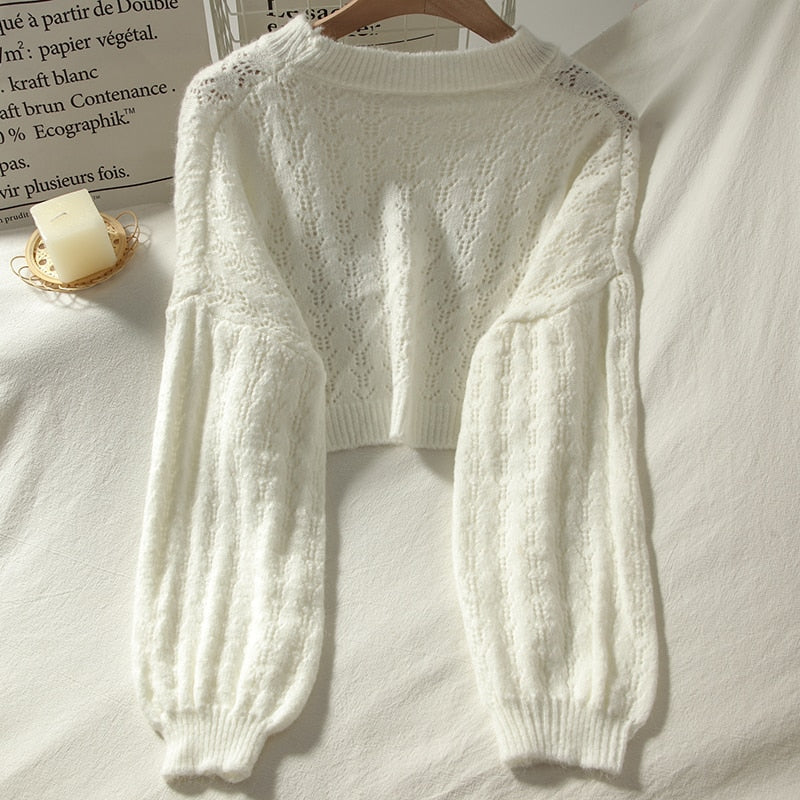 "VINTAGE CHIC" CROPPED SWEATER