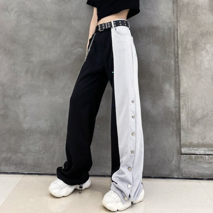 "CONTRAST" TROUSERS