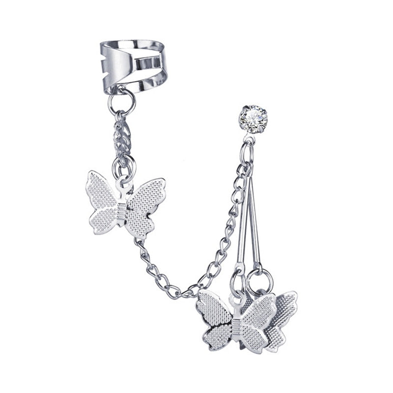 "FLUTTER" CHAIN CUFF EARRING