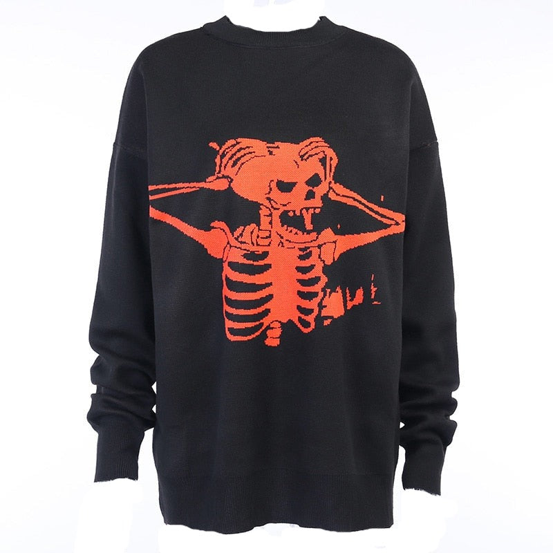 "SKELLY" PULLOVER SWEATER