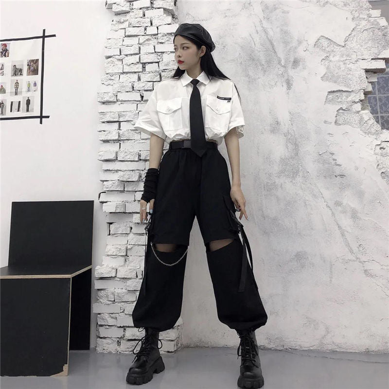 "PRESENCE" WIDE LEG PANTS