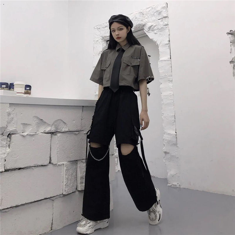 "PRESENCE" WIDE LEG PANTS