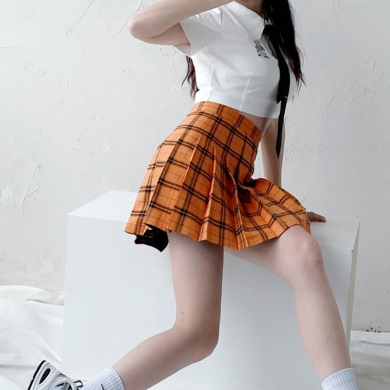"NARA" PLEATED SKIRT