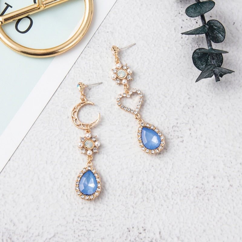 "BLUE MOON" DROP EARRINGS