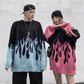 "FLAMING" PULLOVER SWEATER