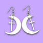 "GOTHIC CROSS" EARRINGS