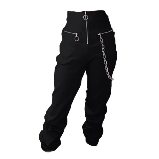 "ZIPPED" TROUSERS