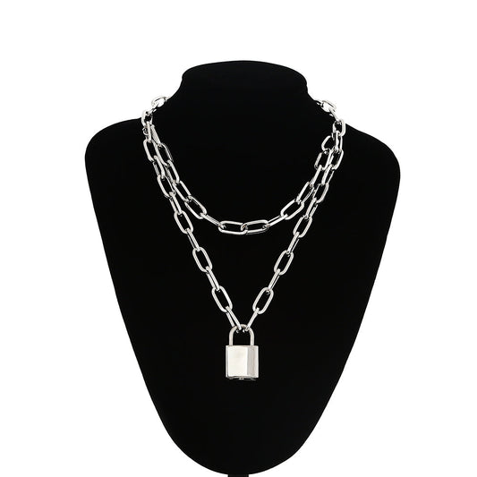 "DOUBLE LOCK" NECKLACE