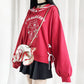 "STRAWBERRY" PULLOVER SWEATER