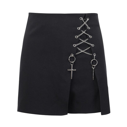 "CROSS CHAIN" SKORT