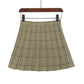 "GRID" PLEATED SKIRT