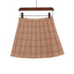 "GRID" PLEATED SKIRT