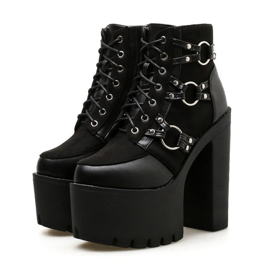 "TRIXIE" PLATFORM HEELS