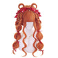 "BLAZING ORANGE" WAVEY WIG