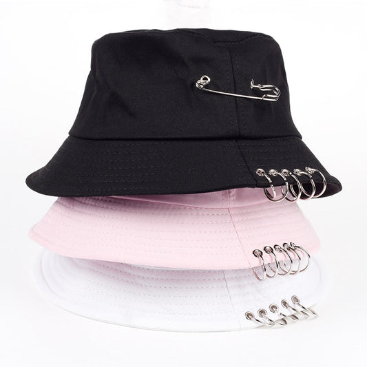 "PIERCED" BUCKET HAT