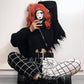 "GRID SPLIT" TROUSERS