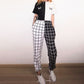 "GRID SPLIT" TROUSERS