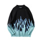 "FLAMING" PULLOVER SWEATER