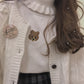 "BEAR FRILL" TURTLENECK SHIRT