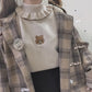 "BEAR FRILL" TURTLENECK SHIRT