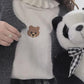 "BEAR FRILL" TURTLENECK SHIRT