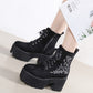 "TEMPEST" SUEDE PLATFORM BOOTS