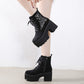 "TEMPEST" SUEDE PLATFORM BOOTS