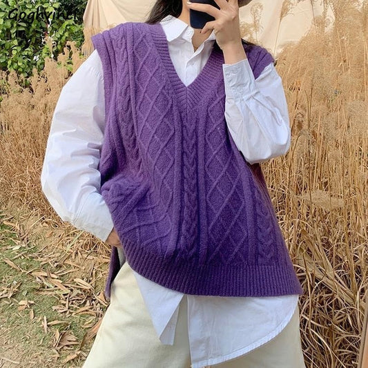 "RETRO PURPLE" SWEATER VEST