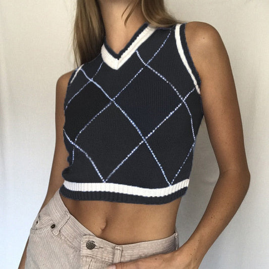 "CRISS CROSS" SWEATER VEST