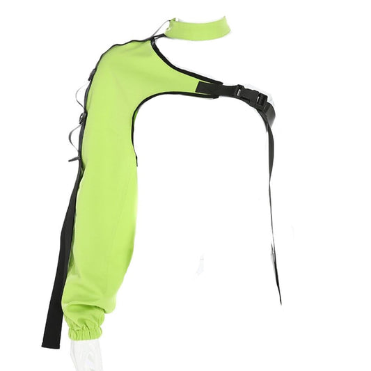 "FLUORESCENT" CROPPED JACKET