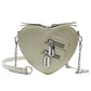 "ZIPPED HEART" CROSSBODY BAG