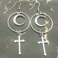 "GOTHIC CROSS" EARRINGS
