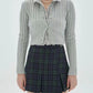 "GOOD GIRL" PLAID BUCKLE SKORT