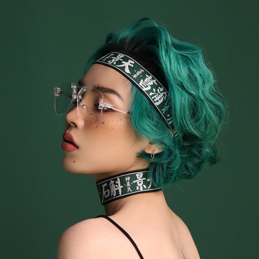 "SCRIBE" ELASTIC CHOKER + BELT